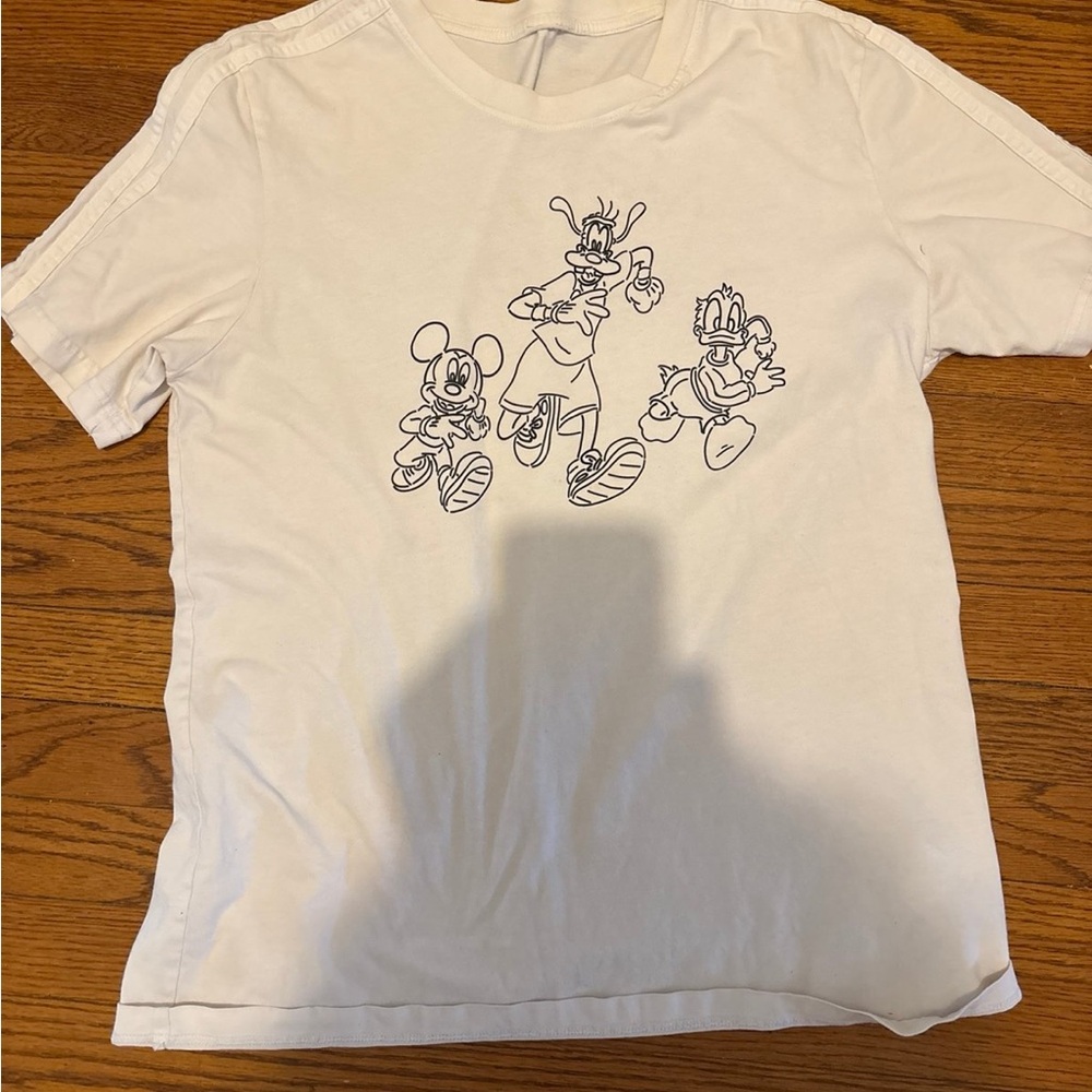 adidas White Graphic Tee